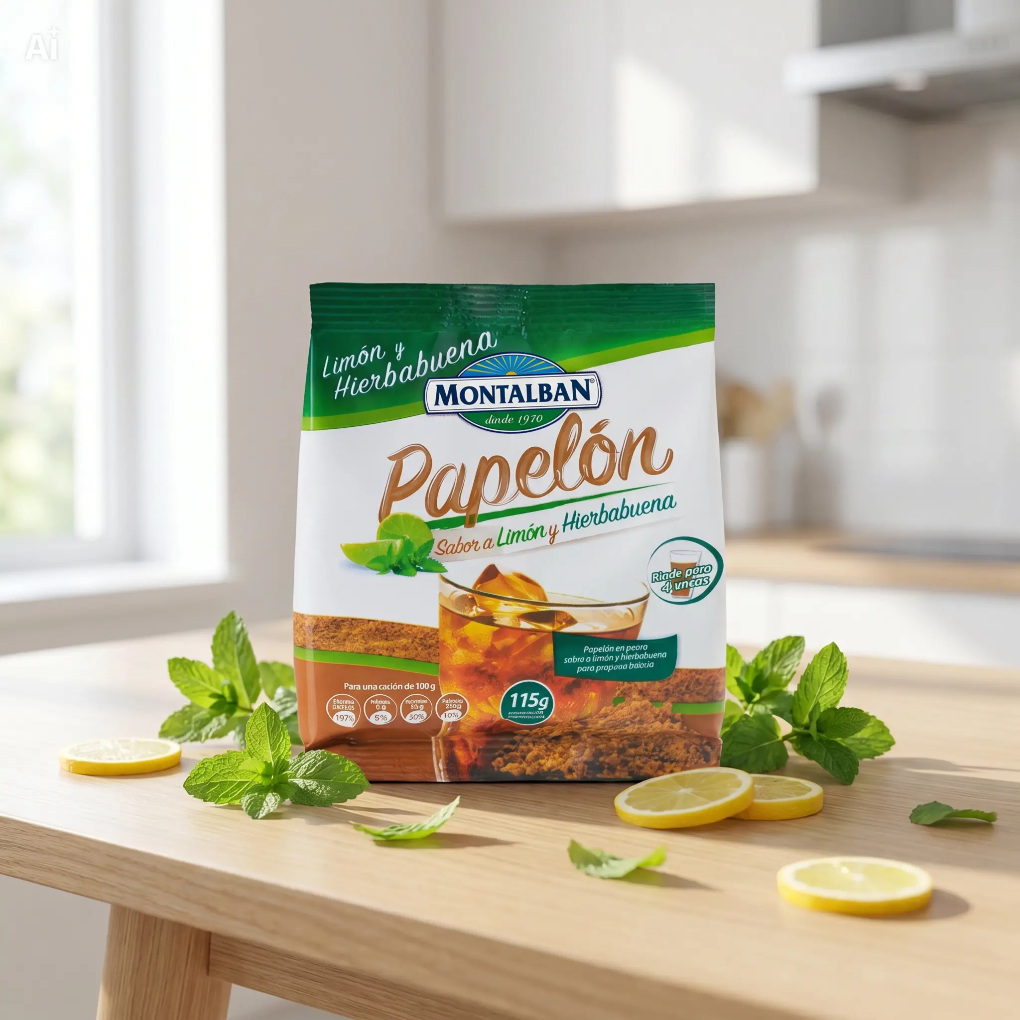 Producto Papelón Limón y Hierbabuena